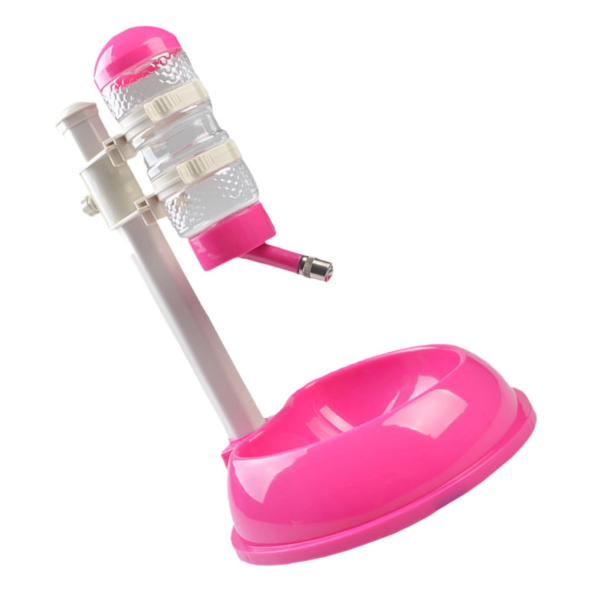 Toyvian Dispensador Automático para Mascotas con Cuenco Bebedero y Comedero Antideslizante Diseño Duradero PP y PVC para Perros y Gatos Suministros Prácticos para Alimentación y Agua