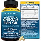 Triple Strength Omega 3 Fish Oil Supplement for Women...