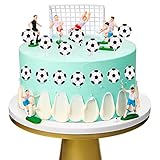 Fácil de usar y almacenar: el adorno de pastel de campo de fútbol es muy simple de usar, solo necesita colocar los objetivos, jugadores y velas en cualquier lugar del pastel que desee y luego terminar la decoración del pastel; Además, estos adornos para pasteles son reutilizables, solo necesita guardarlos en la caja o bolsa seca después de limpiarlos y secarlos, y esperar la próxima vez para usarlos