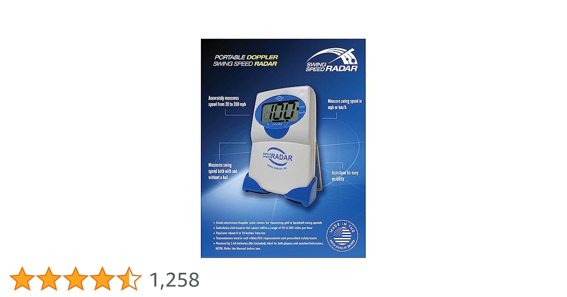 Amazon.co.jp: スポーツセンサースイングスピードレーダーby
