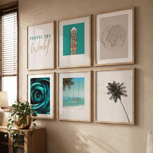 Image of kotart - Bich wall poster with frames for hanging | Decor | Paintings (14X20 Inch, H) Pack of 6