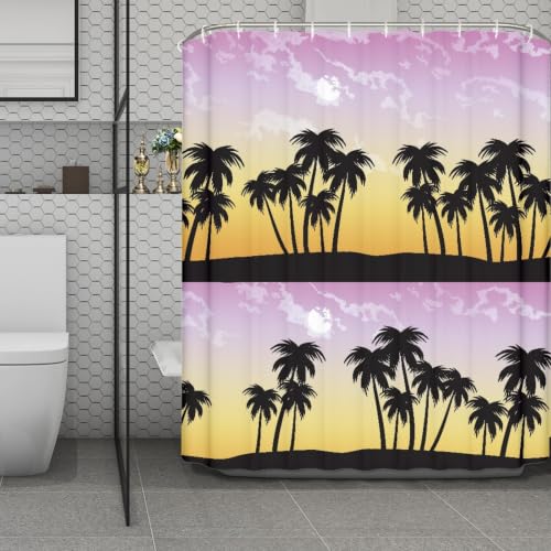 Rideau douche imperméable anti-éclaboussures 180x220 en polyester lavable