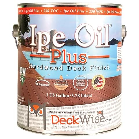 DeckWise Ipe Oil Plus Hardwood Deck Semi-Transparent 250 V.O.C .Natural Finish (1-Gallon) Cover