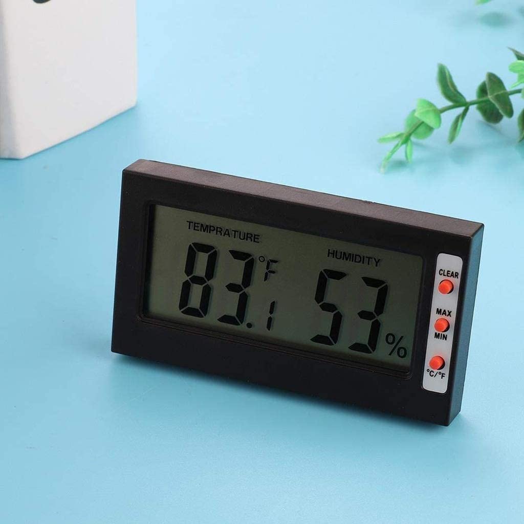 Mini medidor de Humedad Digital, Monitor de Humedad de higrómetro, medidor de Calibre de Humedad de Temperatura for humidores, Invernadero, jardín, Bodega, Armario, etc.