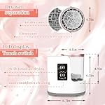 LARDERGO Makeup Brush Cleaner Machine, Ultimate Efficient Electric Automatic Cleaner and Dryer for All Types of Makeup Brushes - Image 3