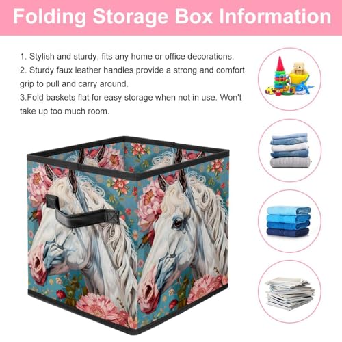 Cube de rangement pliable avec double poignées pour vêtements encombrants - 4