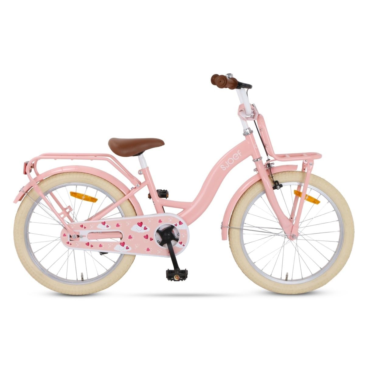 SJOEF Classic Kinderfahrrad 20 Zoll | Ab 6-8 Jahren | einfache Montage (95% vormontiert) | Kinder Fahrrad für Mädchen/Jugend