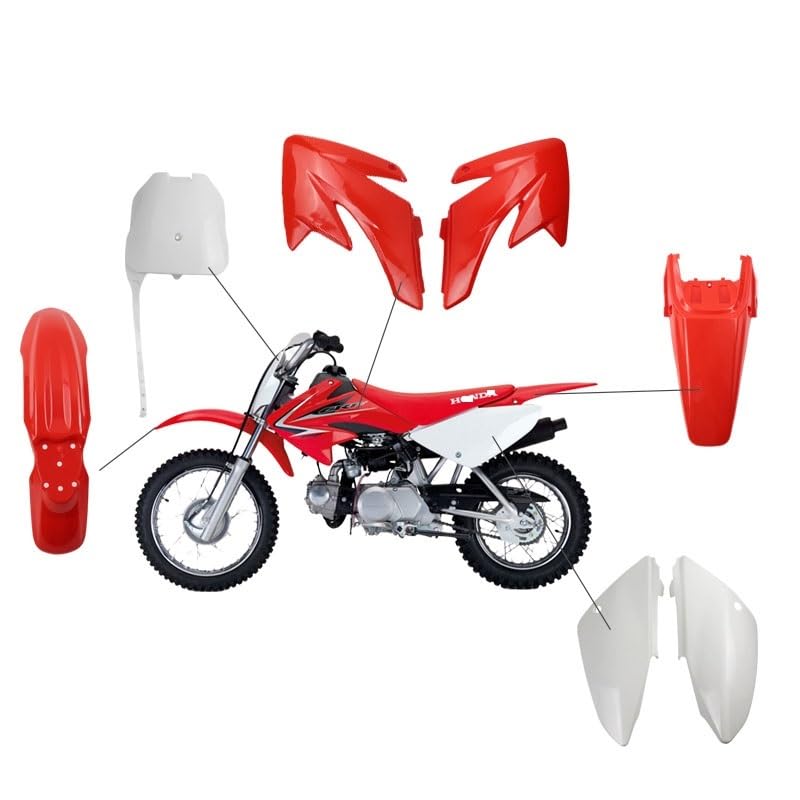 Juego de Cubierta de carenado de Cuerpo Completo para Motocicleta Dirt Bike CRF 70, Kit de Piezas de plástico para CRF70 50 90 110 125 140 150CC sección de carenados