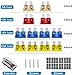 6 Way Fuse Block Blade Fuse Box with Negative Bus, 6 Circuit Fuse Holder Fuse Block w/Negative Bus, Waterproof Protection Cover Sticker Labels for 12V/24V Automotive Car Truck Boat Marine RV