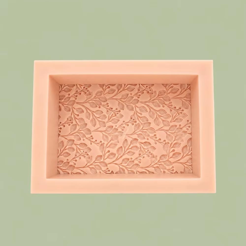 Stampo quadrato in silicone da 1300 g, stampo multiuso per sapone, candele, gesso, resina, stampo flessibile per alimenti per la cottura.