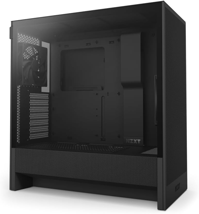 NZXT H5 Flow 2024 - Compact ATX Mid-Tower PC Gaming Case - High Airflow - 2 x 120mm Fans Included - 360mm Front