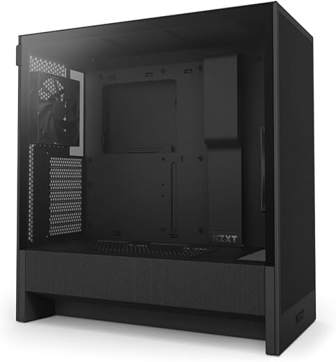 NZXT H5 Flow 2024 - Compact ATX Mid-Tower PC Gaming Case -...