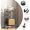 Amazon.com: EasyPAG Rolling File Cart Metal File Organizer Storage Cart ...