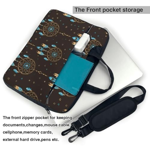 Maletín para laptop impermeable 15.6 pulgadas marrón miniatura 6