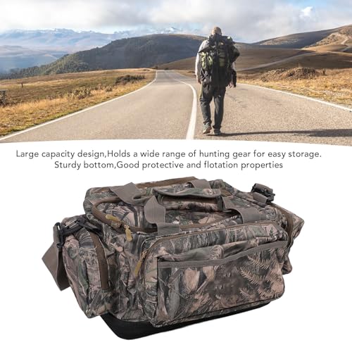 Outdoor Storage Bag, Adjustable Shoulder Straps Utility Tote Bag Organizer with Multi Pockets for Adventure Activities Camping Travel 12.8x8.5x8.5in3