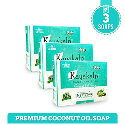 Image of Kayakalp Herbal Ayurvedic Coconut Oil Soap (125 g) Pack of 3 Pieces