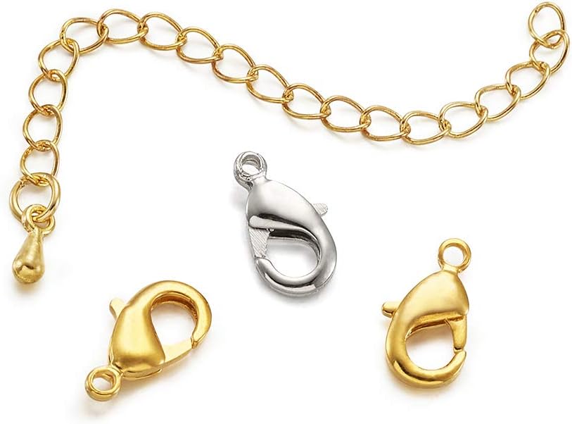 Craftdady 50Pcs Twist Extenders Chains 2.552.75 Inch Removable Chain