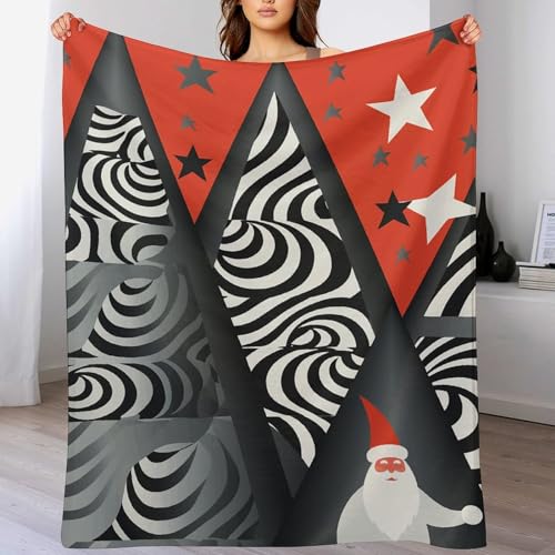 Couverture flanelle douce pour soirées canapé et salon design géométrique - 6