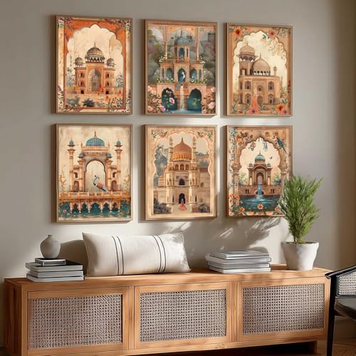 Image of kotart Traditional Madhubani Art Paintings with Frame for Home Decoration - Traditional Framed Painting for Living Room Bedroom Office Decor - Pichwai Wall Art Painting for Wall Decoration - (10x13 inch, B)