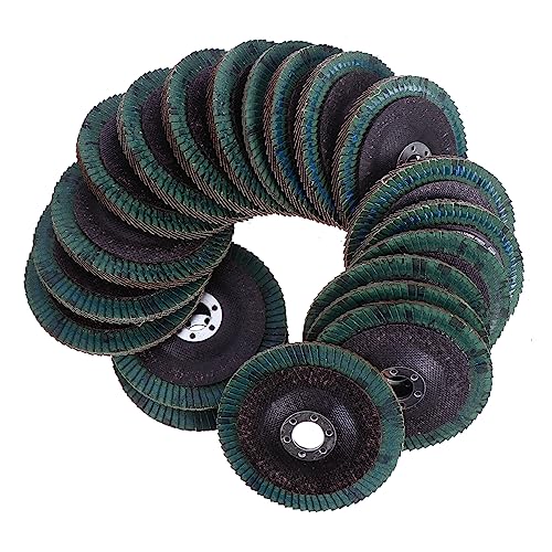 OSOLADY 20 Pcs Stainless Flap Sanding Discs for Angle Grinding Coarse Abrasive Discs for