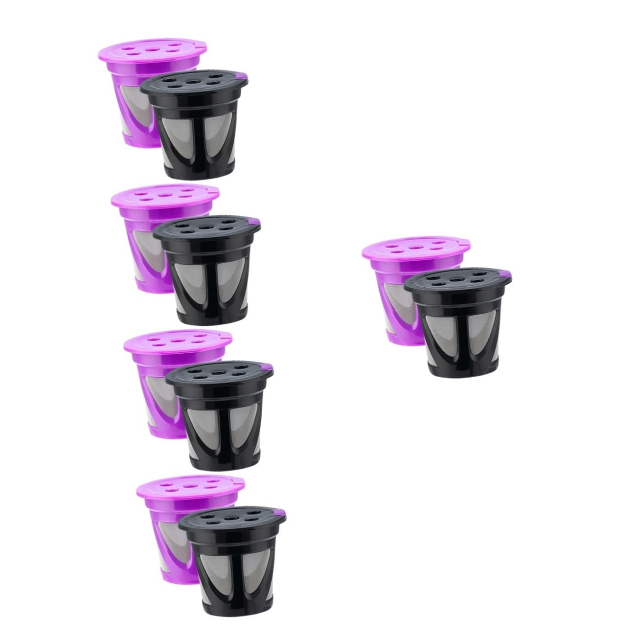 Ciieeo 10piezas De Café Reutilizables De Inoxidable Filtros De Espresso Para Cafeteras Accesorios De Café Ecológicos y Económicos