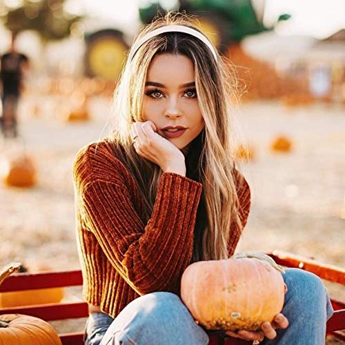 Timoo 20 Pcs Plastic Headbands, 1" Wide No Teeth Hair Bandsaccessories For Diy & Craft - Perfect For Girls, Women (White) #TOP1