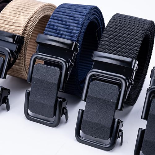 Nylon Woven Belt For Men With Adjustable Auto Slide Buckle For Hiking And Daily Wear Camping Gear Belt4