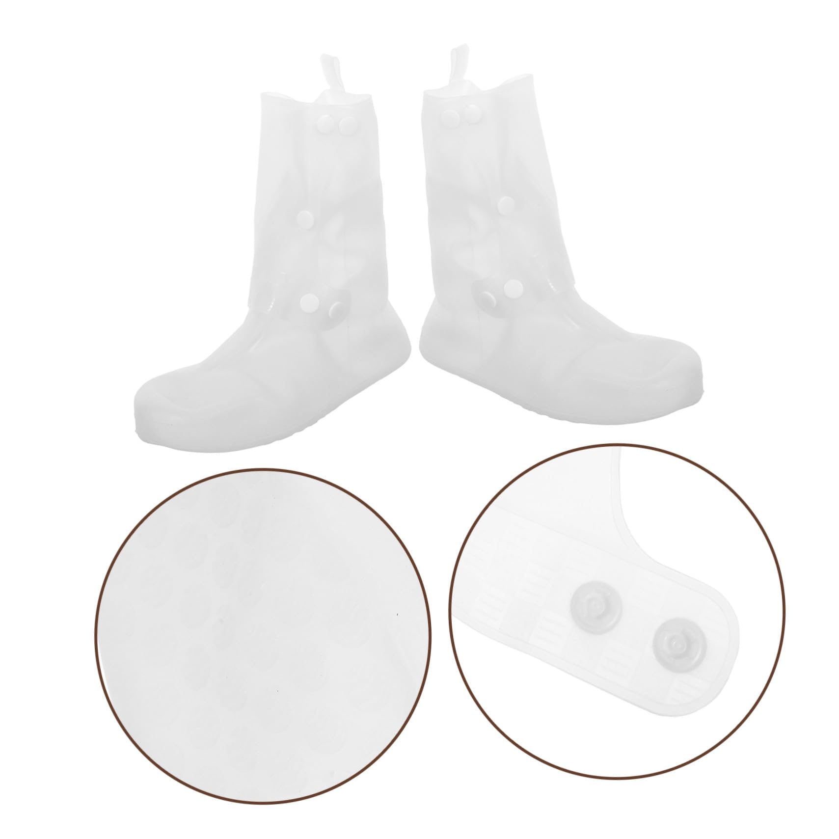 Baluue 2 Pares De Cubrezapatos Impermeables Para Jóvenes Protectores De Zapatos Funda Impermeable Para Protector De Zapatos Poncho De Pvc