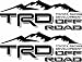 EZ CUT PRO 2X TRD OFF ROAD 4X4 TOYOTA RACING DEVELOPMENT TACOMA TUNDRA TRUCK DECAL STICKER