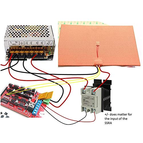 3D Printer Silicone Heated Pad, Heating Plate 310X310Mmx1.5Mm, 120V 750W For Creality Cr-10 /Cr-10S 3D Printers Heater Bed With Screw Holes /3M Adhesive #TOP6