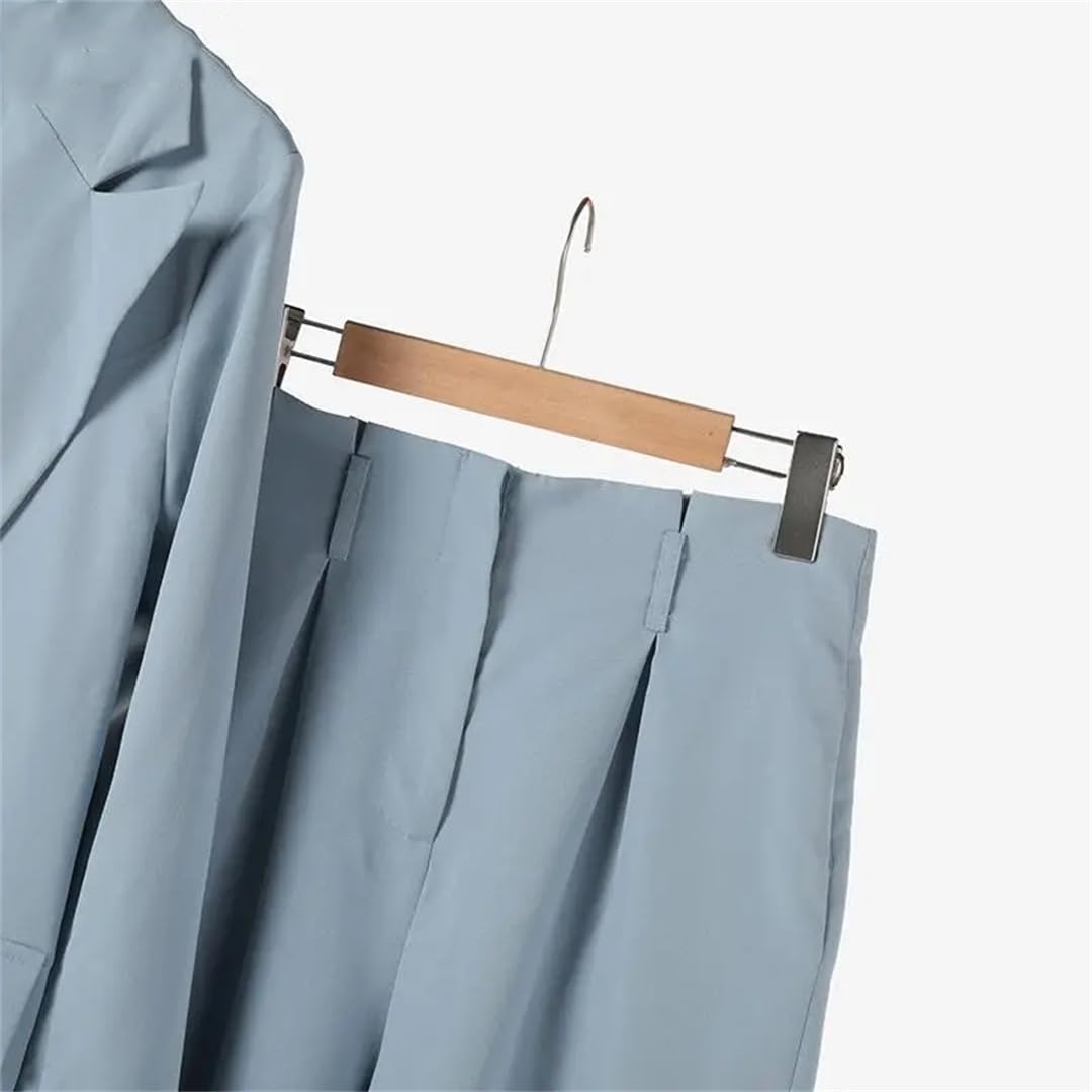 Blazer-Sets Mit Weitem Bein Für Damen, Elegante Arbeitsanzüge Für Den Frühling, Lockere Sets Fürs Büro, Übergroß