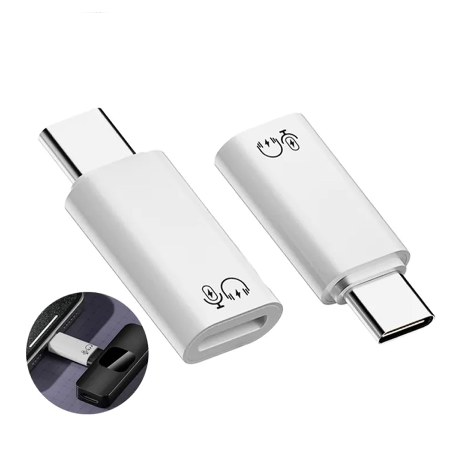 YellowCult Lightning Female to USB C Male Audio Adapter for iPhone 15 16 Pro Max Plus IPad Air MacBook Galaxy Android Phones, Connector Support Audio & Microphone, Not for Charge & Data Transfer(1)-image-9