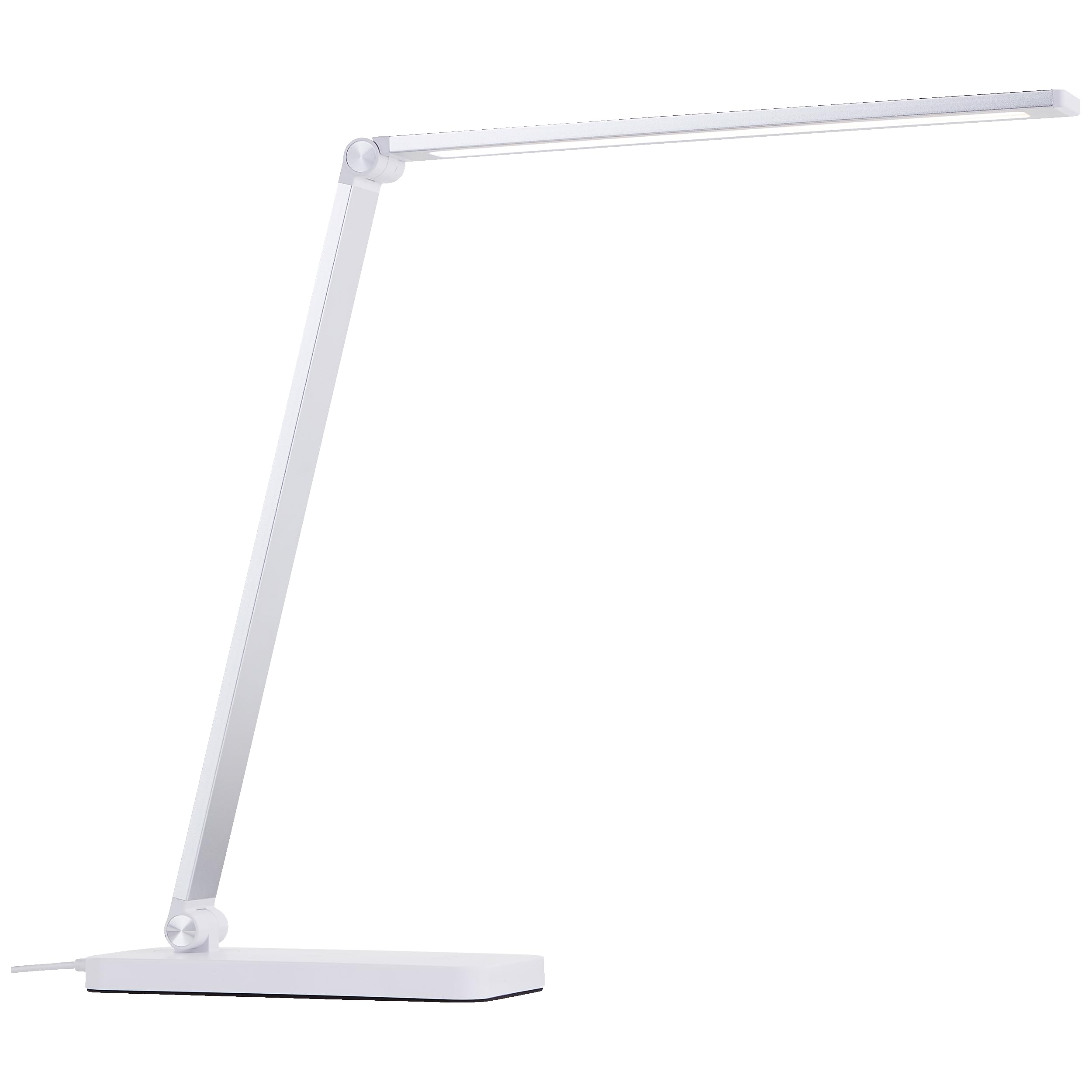 Lightbox Lampada da tavolo LED con CCT (2700-6500 K) e ricarica wireless e | Lampada da tavolo LED, ricarica wireless, dimmer a 3 livelli, USB, CCT, bianco