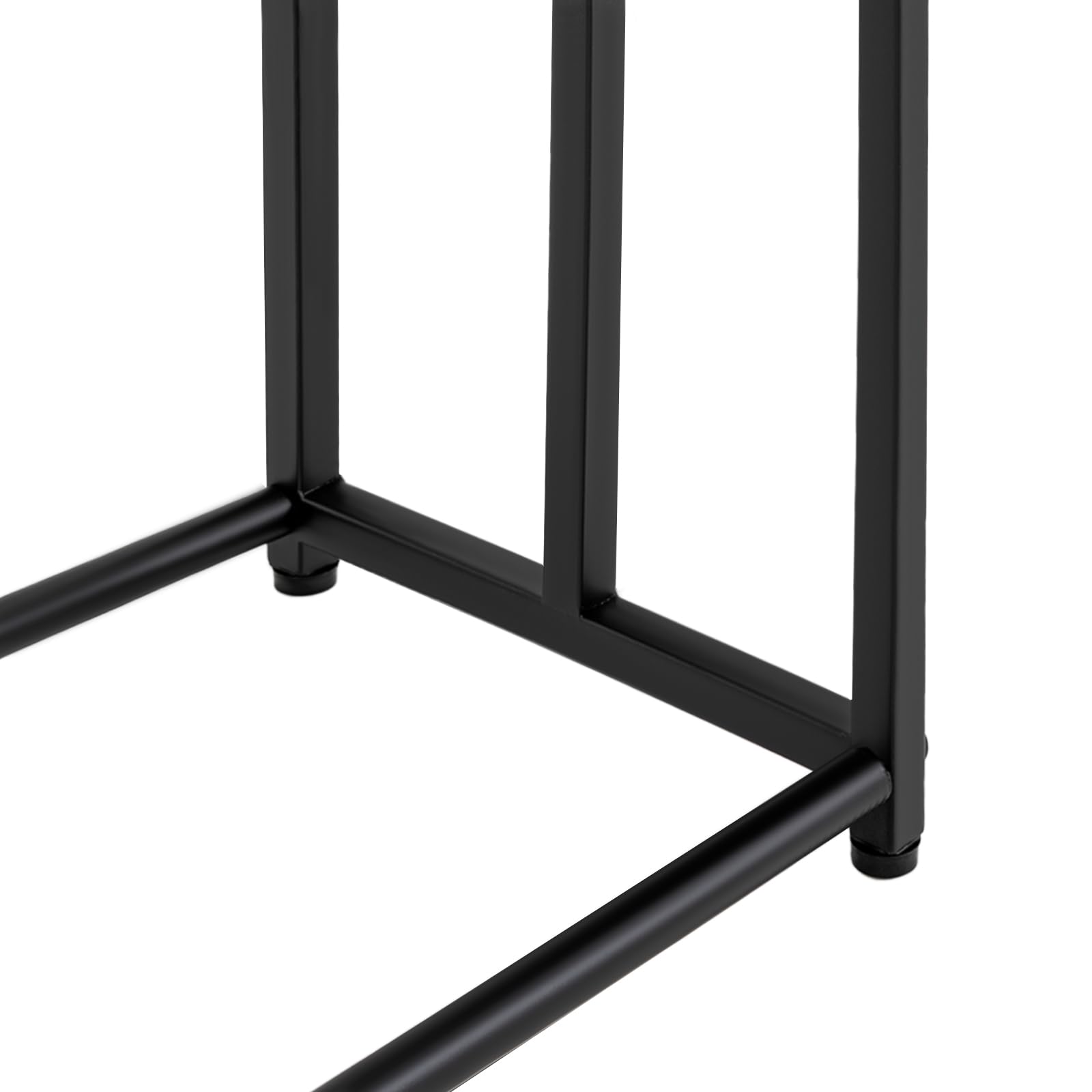 Wieszak na ręczniki, 3-poziomowy, wolnostojący wieszak na ręczniki, duży, wolnostojący, 3-poziomowy wieszak na ręczniki, 75 x 25 x 110 cm, metalowy wieszak na ręczniki do łazienki, czarny