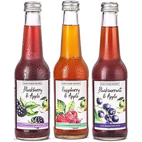 Winter Selection Fruit Juice Mixed Case Barn Farm Drinks 12 x 275ml Glass Bottles Cover