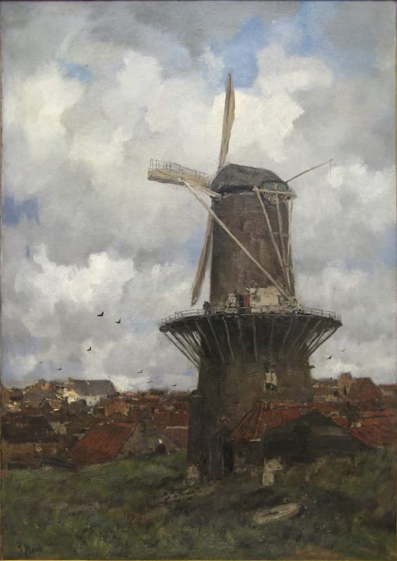 Toile Il Mulino a Vento Jacob Henricus Maris avec impression d'art haute définition