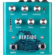 Stereo Uni-Vibe/Drive Pedal with Switchable Effect Order Programmable Expression Jack Multiple Bypass Options 5 Presets App Edit