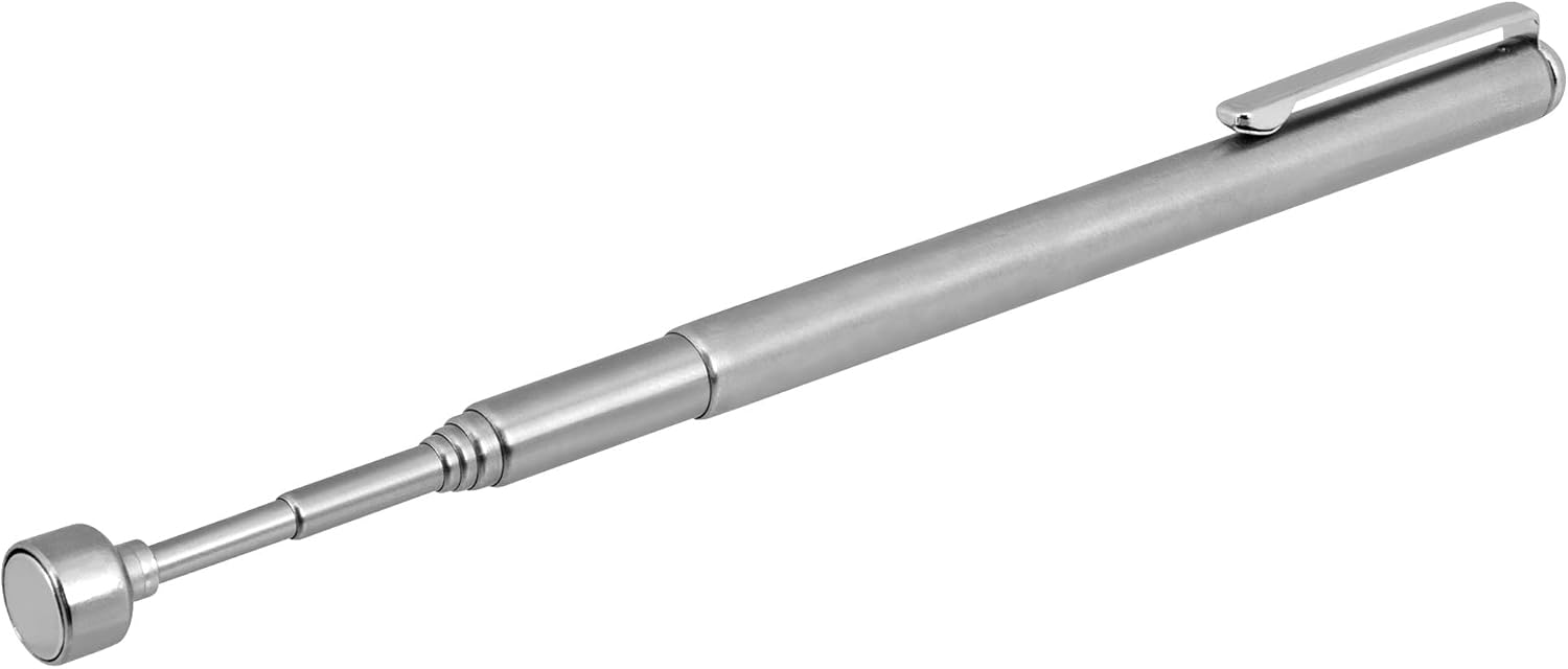 Performance Tool W1200C Telescoping Magnetic Pickup Tool - 24-Inch Extension, 90 Degree Swivel Head for Confined Spaces with Effortlessly Retrieve Small Parts