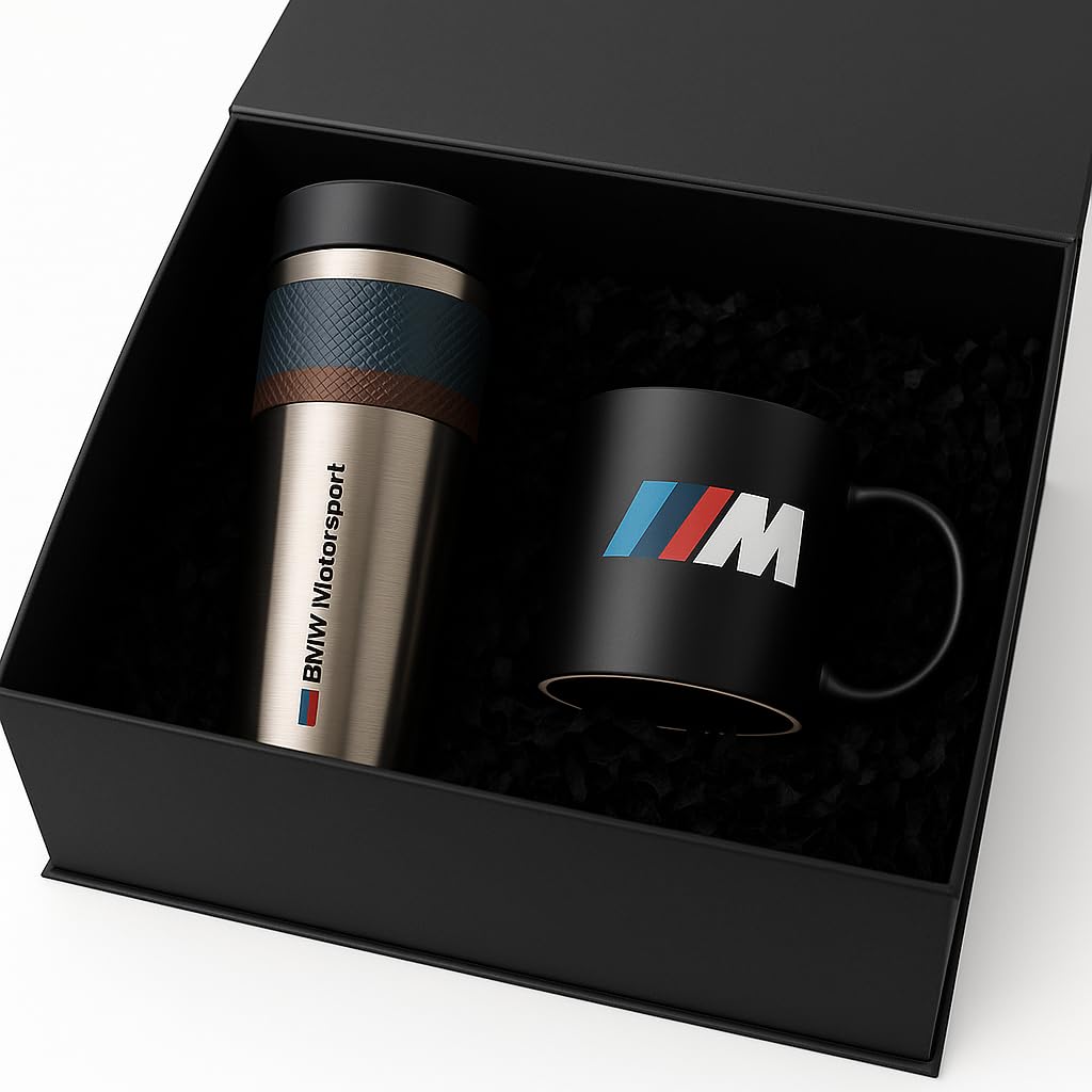 BMW M Motorsport Coffret cadeau, tasse isotherme, taille M