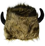 Jacobson Hat Company Men's Lodge Hats with Black Horns, Tan, Adult