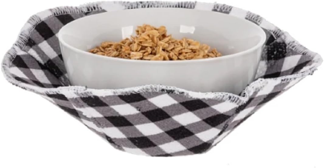 Bowl Cozy, White Ticks (ER79031B)
