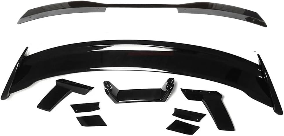 Rear Spoiler Compatible with 2015-2023 Ford Mustang,Dark Horse GT Style Trunk Wicker Bill Wing Spoiler