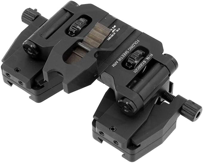 PVS-14 Binocular Bridge NVG Mount，Lightweight Night Vision Goggles Folding Arm Helmet Modular Mount Horn Interface Shoe Dovetail Adapter，for MUM-14/GT-14/AN/PVS-14 Monocular Or Dual Binocular Etc