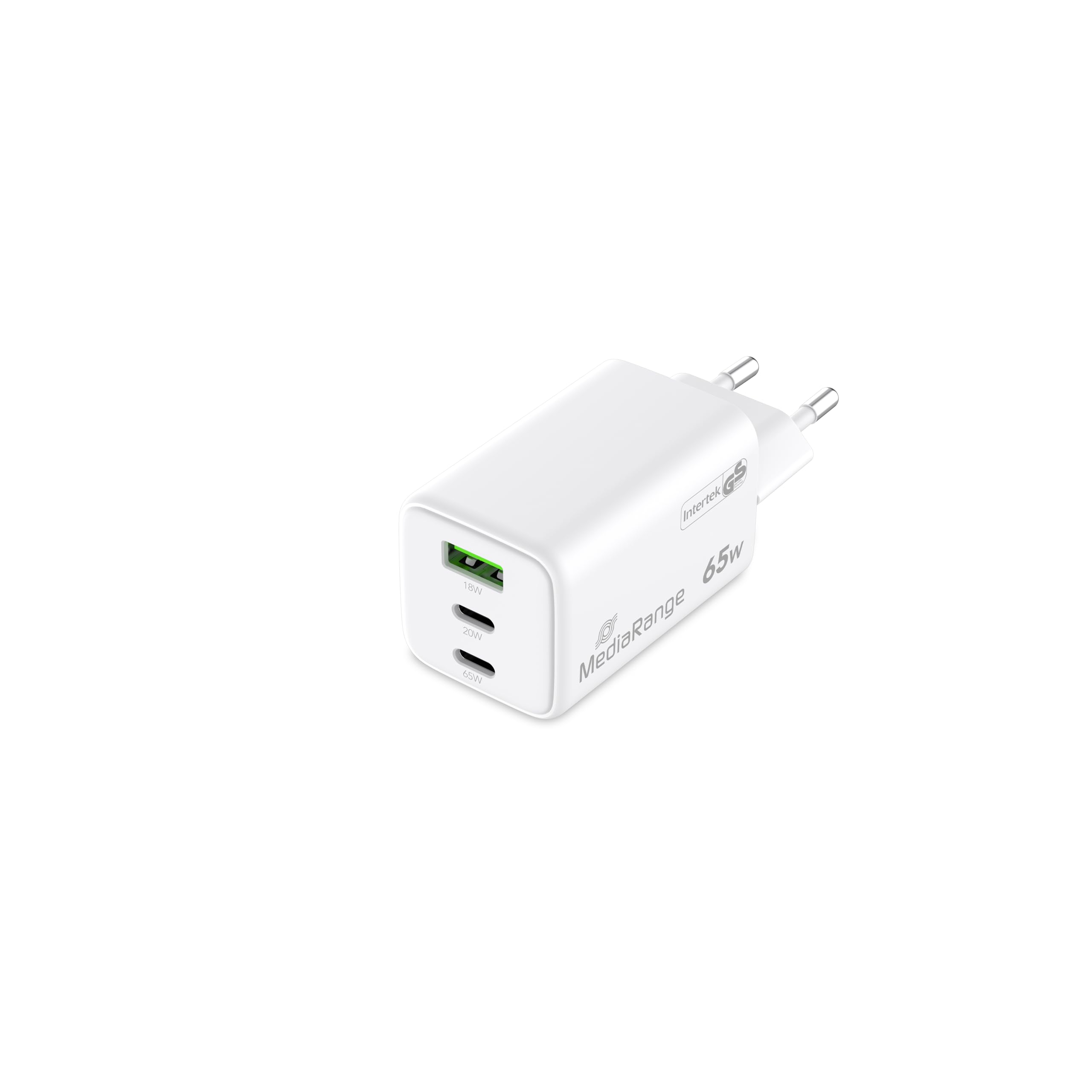 Cargador GaN 65W multipuerto compatible con USB-C Power Delivery para portátiles 5