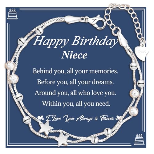 CheersLife Niece Gifts from Auntie Niece Birthday Gifts for Women Girls