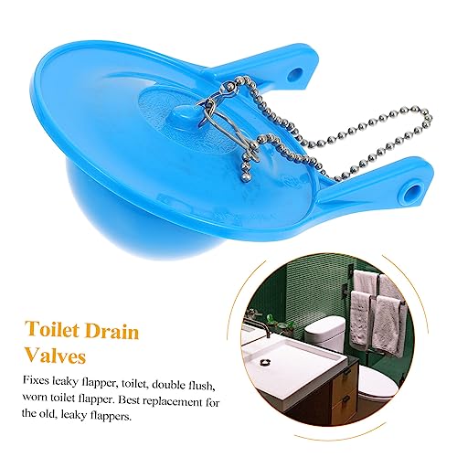 BUTIFULSIC Bathroom Flapper 1 Pc Rubber Plug Drain Valve Toilet Pvc Drain Valves Rubber Stopper Clamshell Toilet PVC Flapper - Thumbnail 5