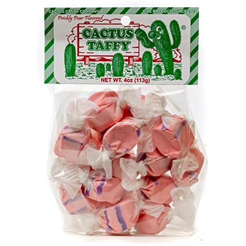 Cactus Candy Company - Prickly Pear Taffy | Made with Natural Prickly Pear (4oz), 4 Ounce (Pack of 1) Cover