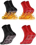 SSLLM Unisex Beheizte Socken,Turmalin Magnetsocken Winter Warm Socken Fußwärmer für Damen Herren,Outdoor Sport Selbstheizende Socken Turmalinsocken,Fußheizung,Gesundheitssocken