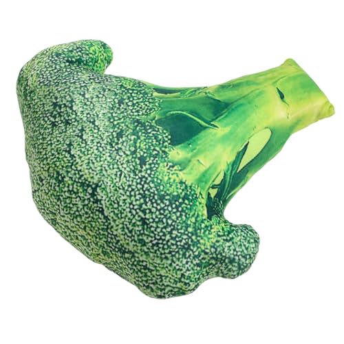 Oreiller fantaisie végétal brocoli en peluche douce et amusante