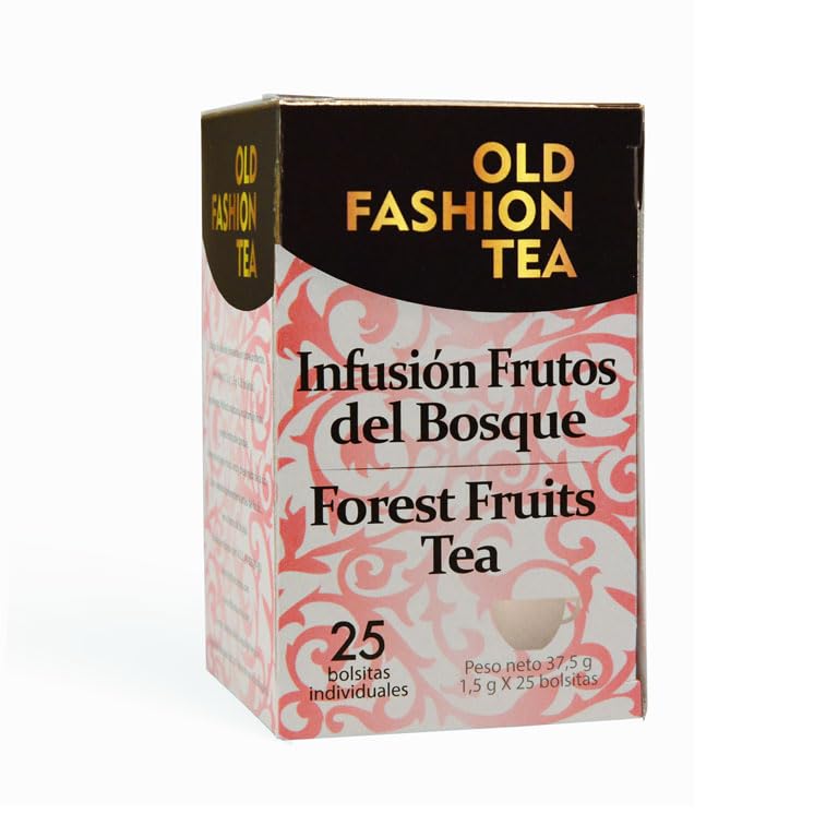 Infusión de Frutos del Bosque – 25 Sobres | Antioxidante y Digestiva con Hibisco, Escaramujo y Manzana | OLD FASHION TEA